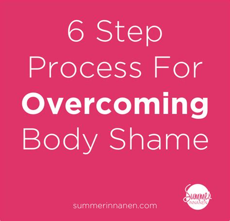 6 Step Process Body Shame Summer Innanen