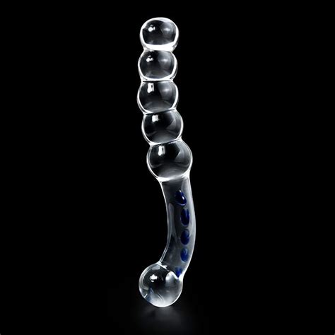 t explorer godemichet en verre de cristal avec perles anales masturbation personnelle