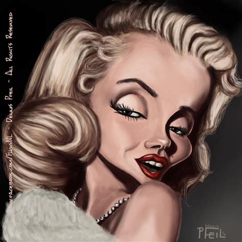Marilyn Monroe Caricature Drawing