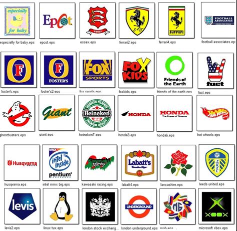 Want to know about the other famous logos that fall under the top 100 lists. Full Colour World Logos - graphics for cars vans and lorries