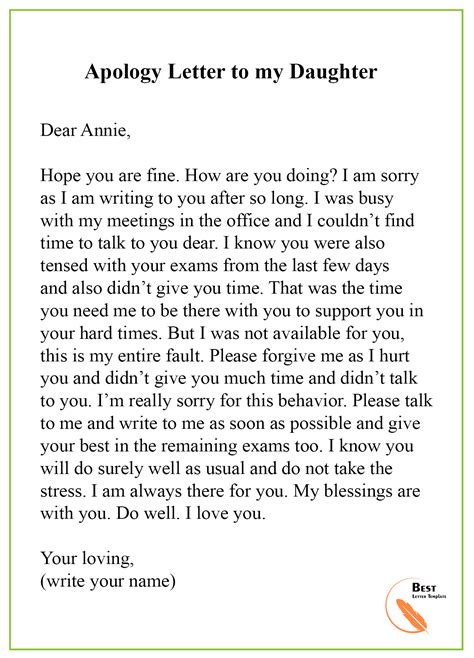 Apology Letter To Wife Sample Master Of Template Document