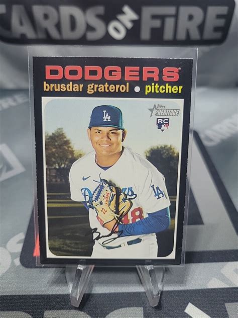 Topps Heritage High Los Angeles Dodgers Brusdar Graterol Rc Ebay