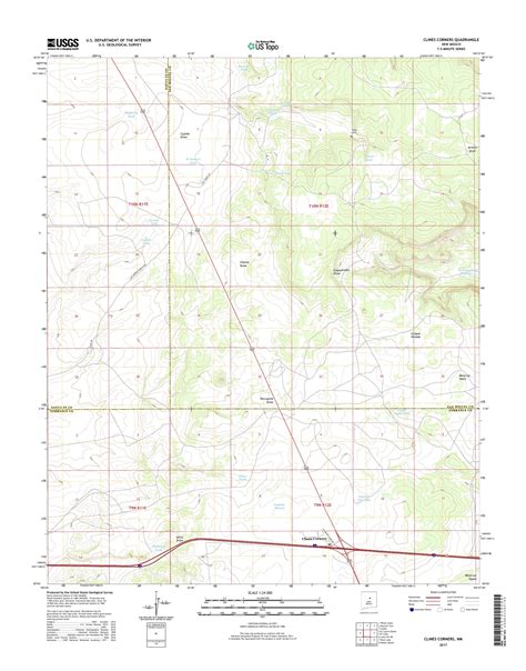 Mytopo Clines Corners New Mexico Usgs Quad Topo Map