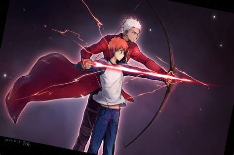 Practicing Archer Shirou Emiya Fatestay Night Personajes De Anime