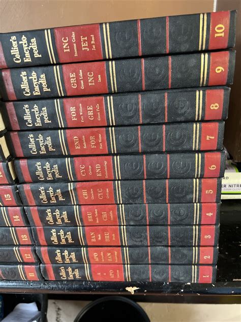 Vintage 1960 Colliers Encyclopedia Complete 20 Volume Set Ebay