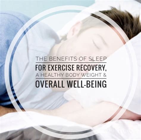 The Importance Of Sleep For A Healthy Weight Exercise Muscle Recovery Brain Function And