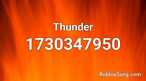 Thunder Roblox Id Roblox Music Codes
