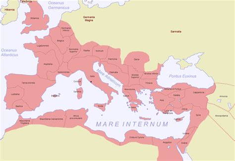 Provinces Of The Roman Empire In 116 Full Size