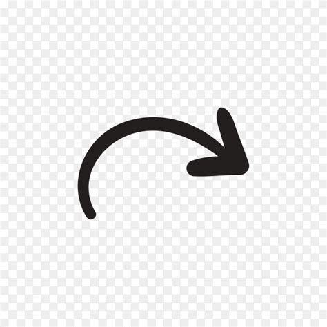 Hand Drawn Black Arrow Icon Isolated On Transparent Background Png