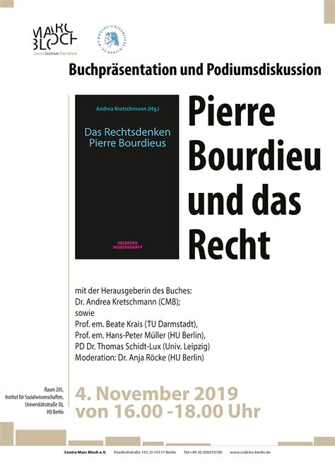Jump to navigation jump to search. Centre Marc Bloch: Andrea Kretschmann: Pierre Bourdieu und ...
