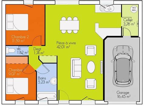 Maison phenix plain pied 3 chambres. Maison plain pied 2 chambres - Plans & maisons