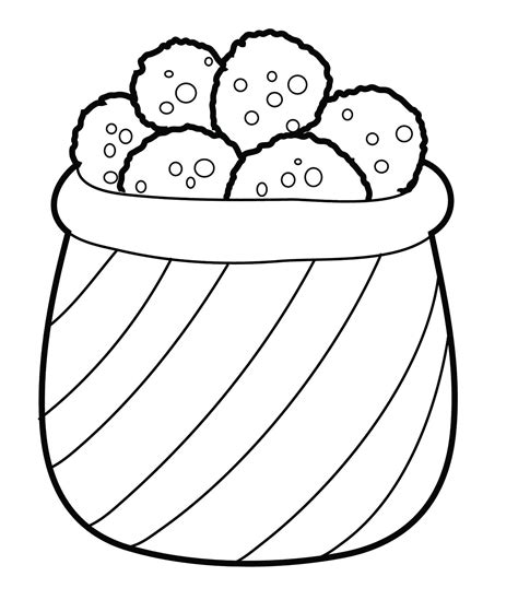 Christmas cookies are sugar biscuits and cookies, cut into shapes related to christmas. Cookies In The Basket Coloring Page | Grinch coloring pages, Coloring pages, Christmas coloring ...