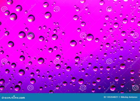 Nice Pink And Purple Gradient Color Background From Water Drops Of The