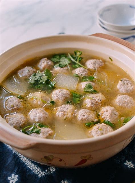 chinese winter melon soup with meatballs recipe winter melon soup melon soup pork soup recipes
