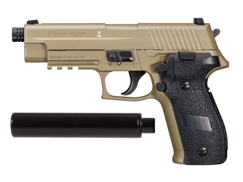 Sig Sauer P226 Co2 Pellet Pistol Suppressor Kit Flat Dark E Air Gun