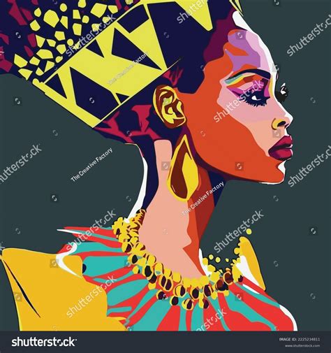Vector Image Design Portrait Graphic Beauty Stock Vector Royalty Free