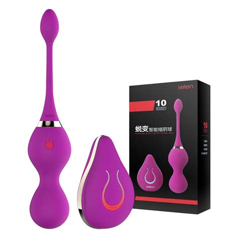 Leten New Design Smart Vaginal Dumbbell Toys Charging Shrink Vaginal Ball Compact Training Sex