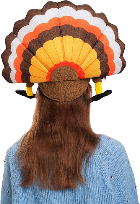 Spooktacular 2 Pack Thanksgiving Turkey Hats Silly Turkey Cap For Thanksgiving Night