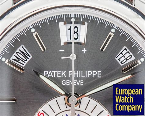 Patek Philippe 5960p Annual Calendar Chronograph Platinum Grey Dial