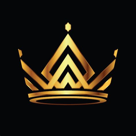 Premium Vector Modern Crown Logo Royal King Queen Abstract Logo Vector