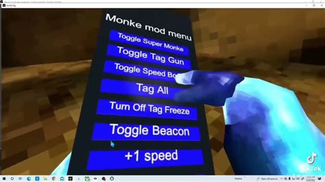 Monke Mod Menu In Gorilla Tag Youtube