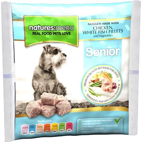 Instead of using a cold process, the manufacturer of a dehydrated food heats it. Natures Menu Complete Senior Nuggets Raw Frozen Dog Food ...