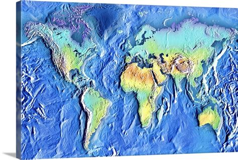 World Topographic Map Map Illustrations Political Maps Showing The Riset