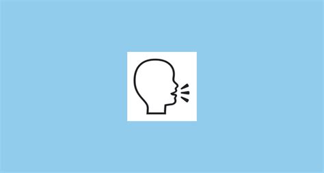 🗣️ Tête Qui Parle Emoji On Noto Emoji Font 150