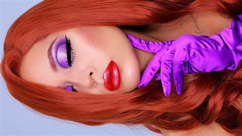 Sexy Glam Jessica Rabbit Makeup Tutorial Halloween Makeup 2018