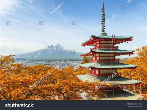 Mt Fuji Fall Colors Japan Stock Photo 282867338 Shutterstock