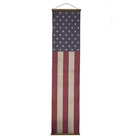 Tx Usa Long American Flag Wall Banner