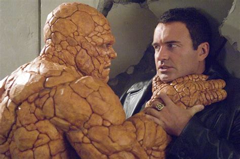 Michael Chiklis As The Thing Holding Victor Von Doom By