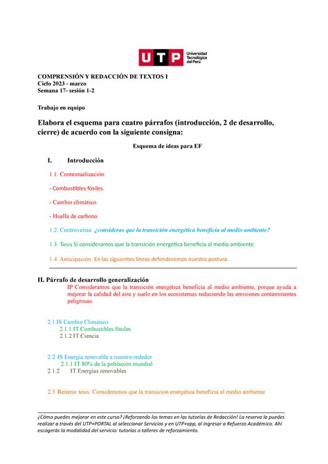 Esquema para Examen Final 2023 redaccionde textos COMPRENSIÓN Y