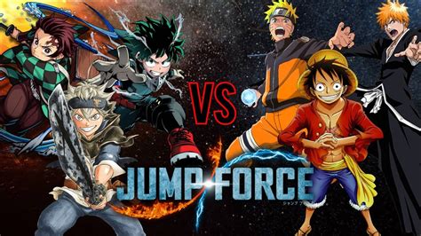 Jump Force Deku Asta And Tanjiro Vs Luffy Naruto And Ichigo Youtube