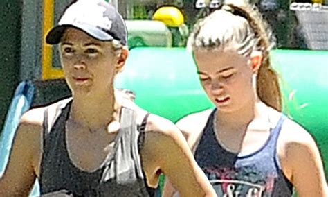 Bec Hewitt Steps Out With Lookalike Daughters Mia And Ava