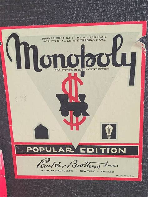 Vintage 1946 Monopoly Board Game Etsy