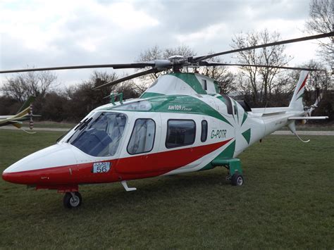 G Potr Agusta A109 Helicopter At Cheltenham Helipad Flickr