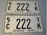 Idaho License Plates For Sale Photos