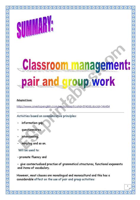Top Tips For Esl Classroom Management
