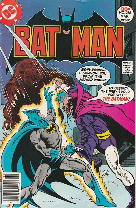 Batman Vol 38 No 285 1977 Dc Comics Comic Book 70 Batman