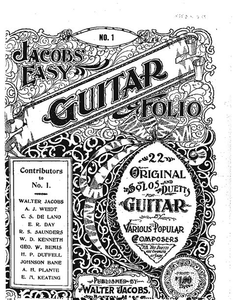 Looking for some easy jazz guitar songs to get you started? Jacob's Easy Guitar Collection of Solos and Duets Volume 1 (PDF) - CGLIB.ORG