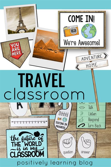 Travel Theme Classroom Decor Bundle Wanderlust Adventures Around The