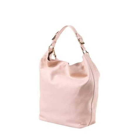 Laura Di Maggio Soft Pink Leather Shoulder Bag Pink Leather Leather