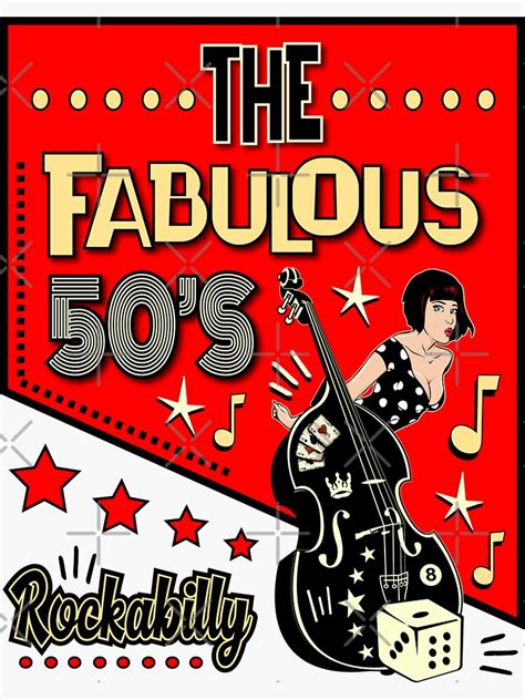 50s Rockabilly Pinup Sock Hop Rocker Vintage Rock And Roll Music