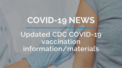 Updated Cdc Covid 19 Vaccination Informationmaterials Simple A