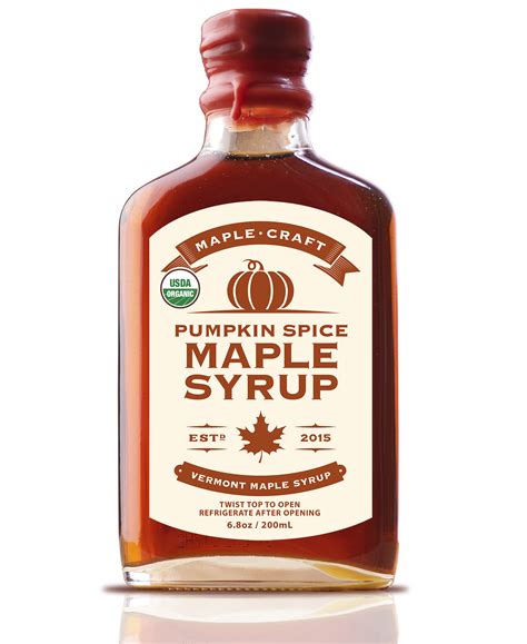 Pumpkin Spice Maple Syrup Organic Maple Craft Foods