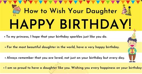 Happy Birthday Daughter 30 Best Happy Birthday Wishes For Daughter • 7esl