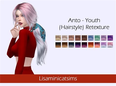 Anto Youth Hair Retexture By Lisaminicatsims At Tsr Sims 4 Updates