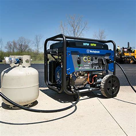This generator is considered as one of the finest products. Westinghouse WGen7500DF Dual Fuel Portable Generator ...