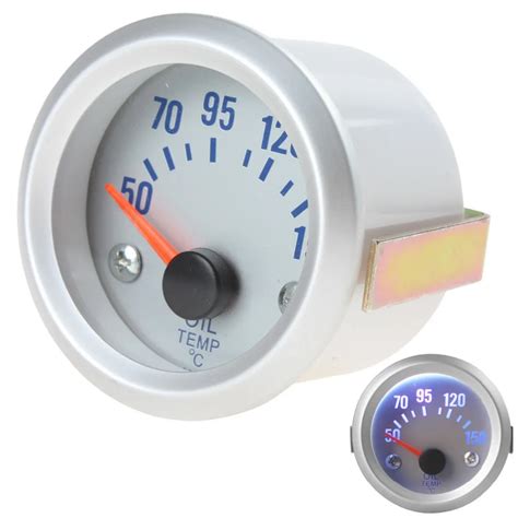 2 52mm 50~150 Celsius Degree Oil Temperature Meter Gauge With Sensor